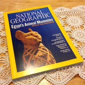 National Geographic Magazine, Egypt's Animal Mummies, etc.
